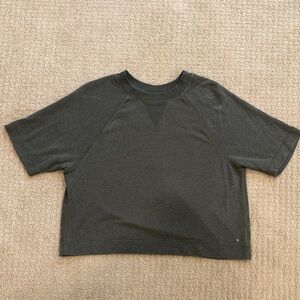 Prana Gray/Green Knit Cropped Top